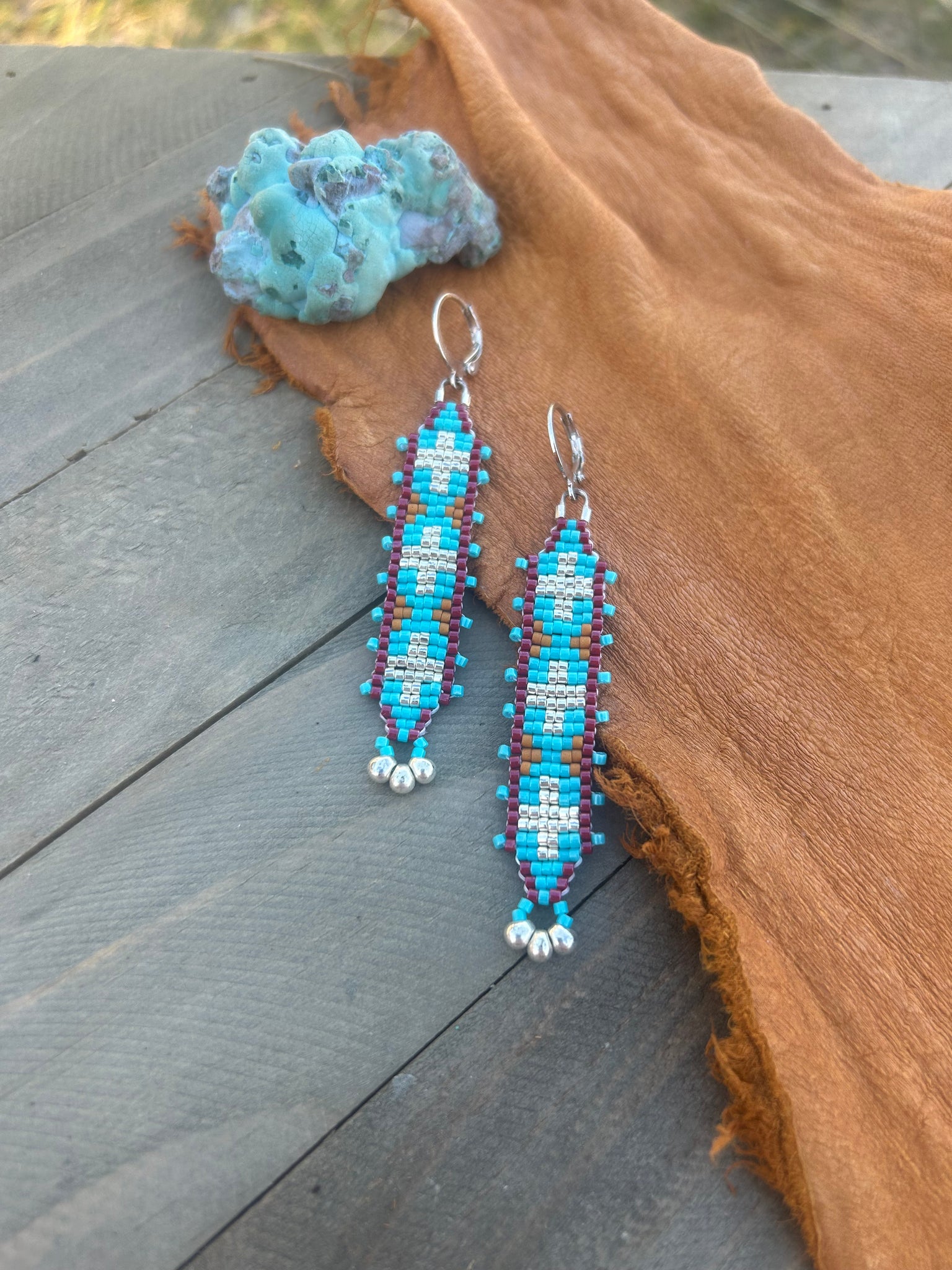 Three Sisters Beaded Earrings