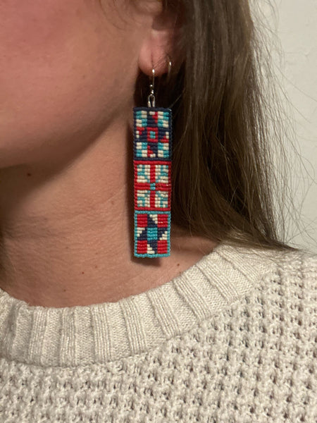 Barn Quilt Earrings