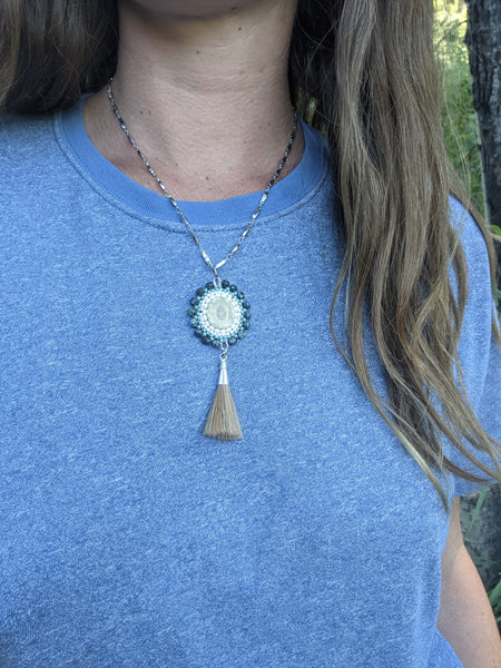 Antler & Horse Hair Necklace