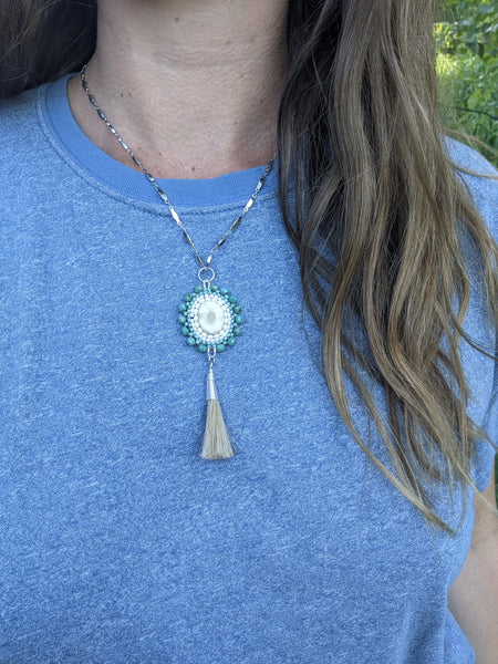 Antler & Horse Hair Necklace