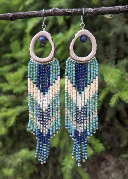 Lady Blues Hoop Earrings