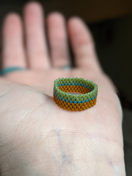 Beaded Ring - Earth