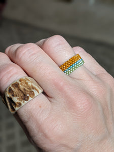 Beaded Ring - Earth