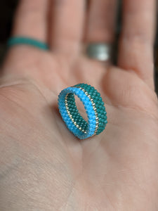 Beaded Ring - River