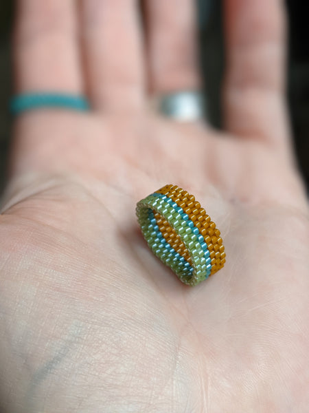 Beaded Ring - Earth