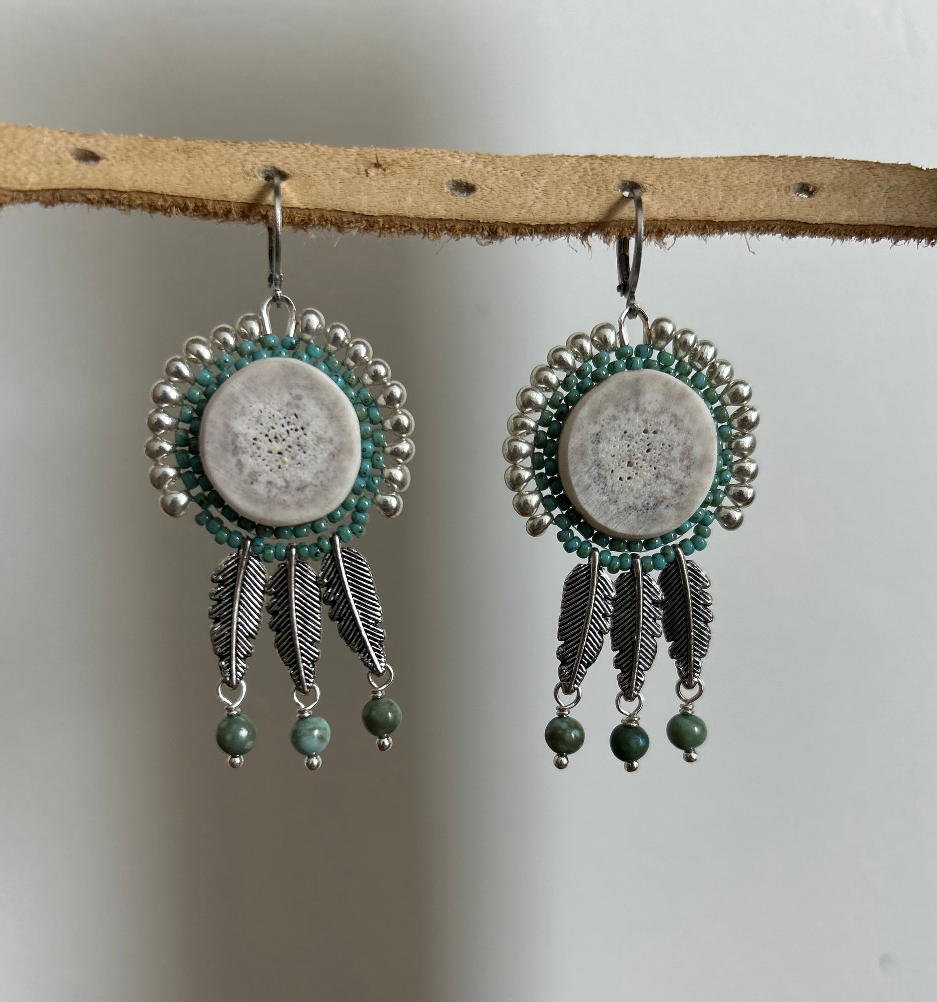 Forest Goddess Antler Earrings