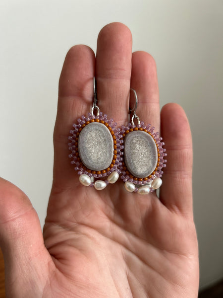 Aphrodite Drop Antler Earrings