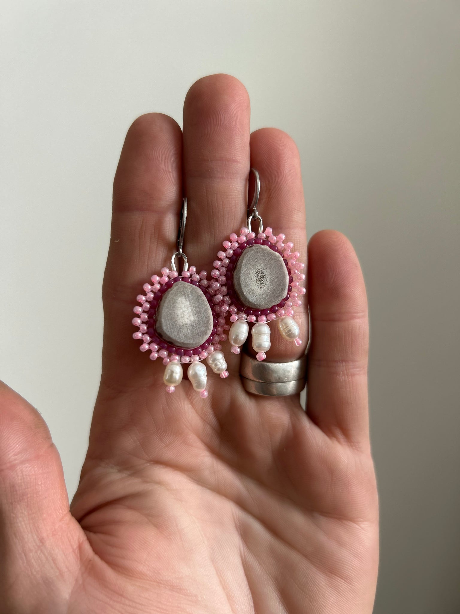 Aphrodite Drop Antler Earrings